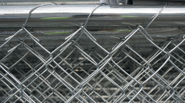 Chain link temporary event fence panels manufactured by Founders Fence for outdoor event perimeter control